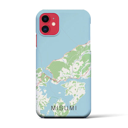 【三角（熊本県）】地図柄iPhoneケース（バックカバータイプ）