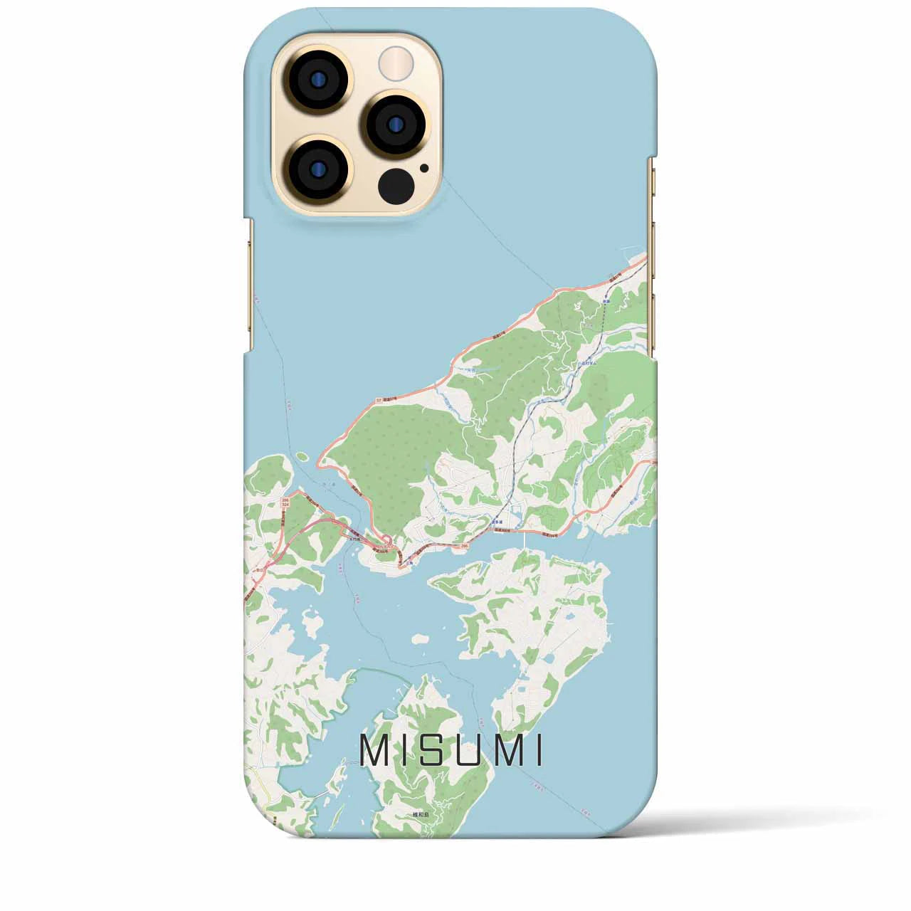 【三角（熊本県）】地図柄iPhoneケース（バックカバータイプ）