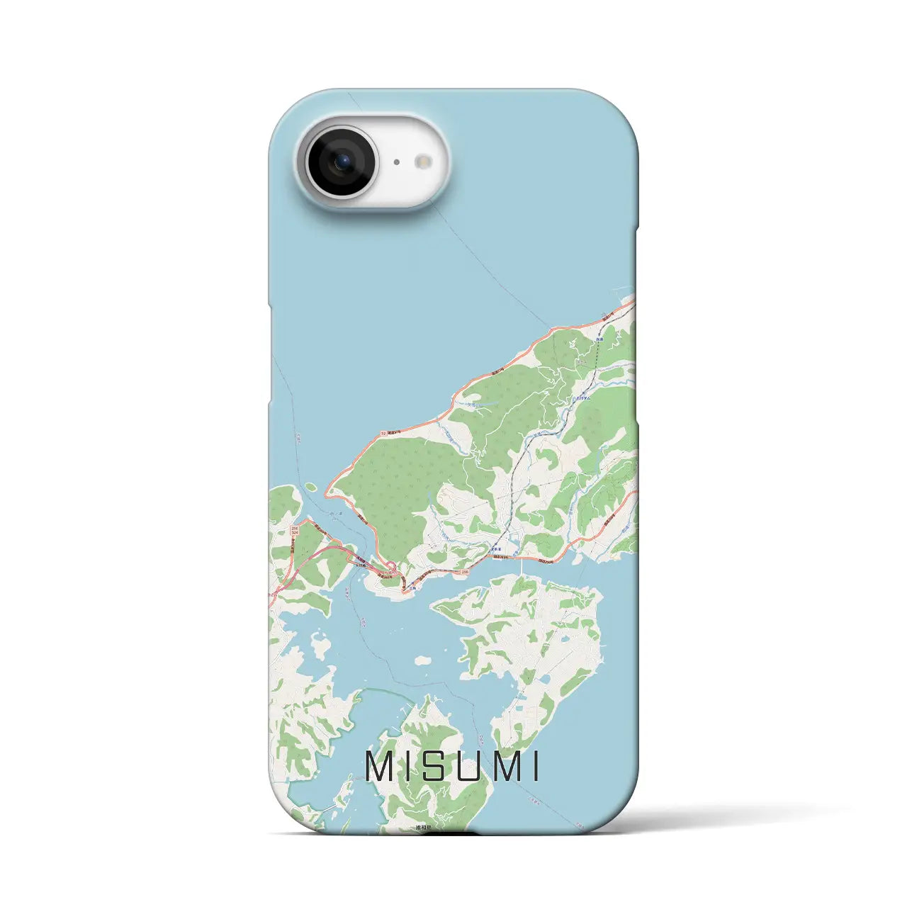 【三角（熊本県）】地図柄iPhoneケース（バックカバータイプ）