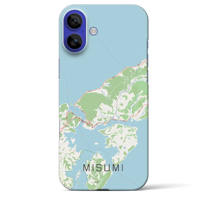 【三角（熊本県）】地図柄iPhoneケース（バックカバータイプ）ナチュラル・iPhone 16 Pro Max 用