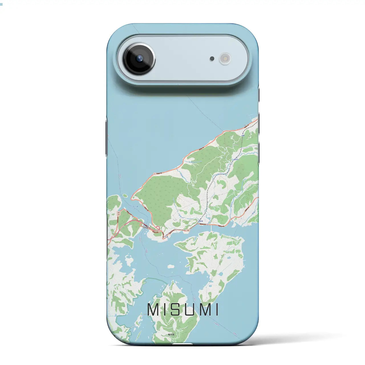 【三角（熊本県）】地図柄iPhoneケース（バックカバータイプ）