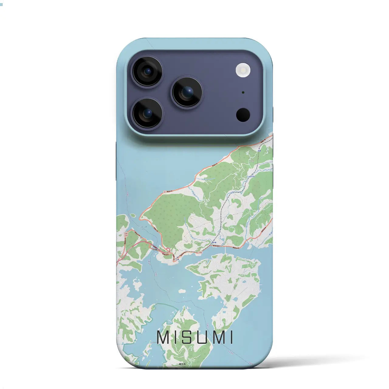 【三角（熊本県）】地図柄iPhoneケース（バックカバータイプ）