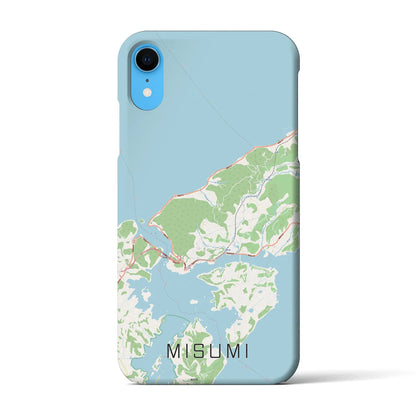 【三角（熊本県）】地図柄iPhoneケース（バックカバータイプ）