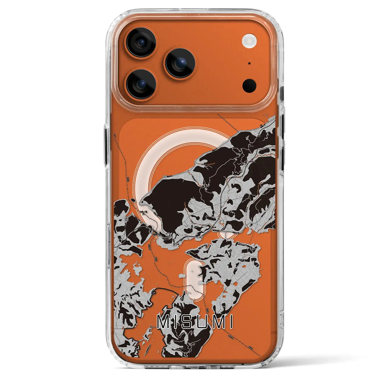 【三角（熊本県）】地図柄iPhoneケース（MagSafeタイプ）