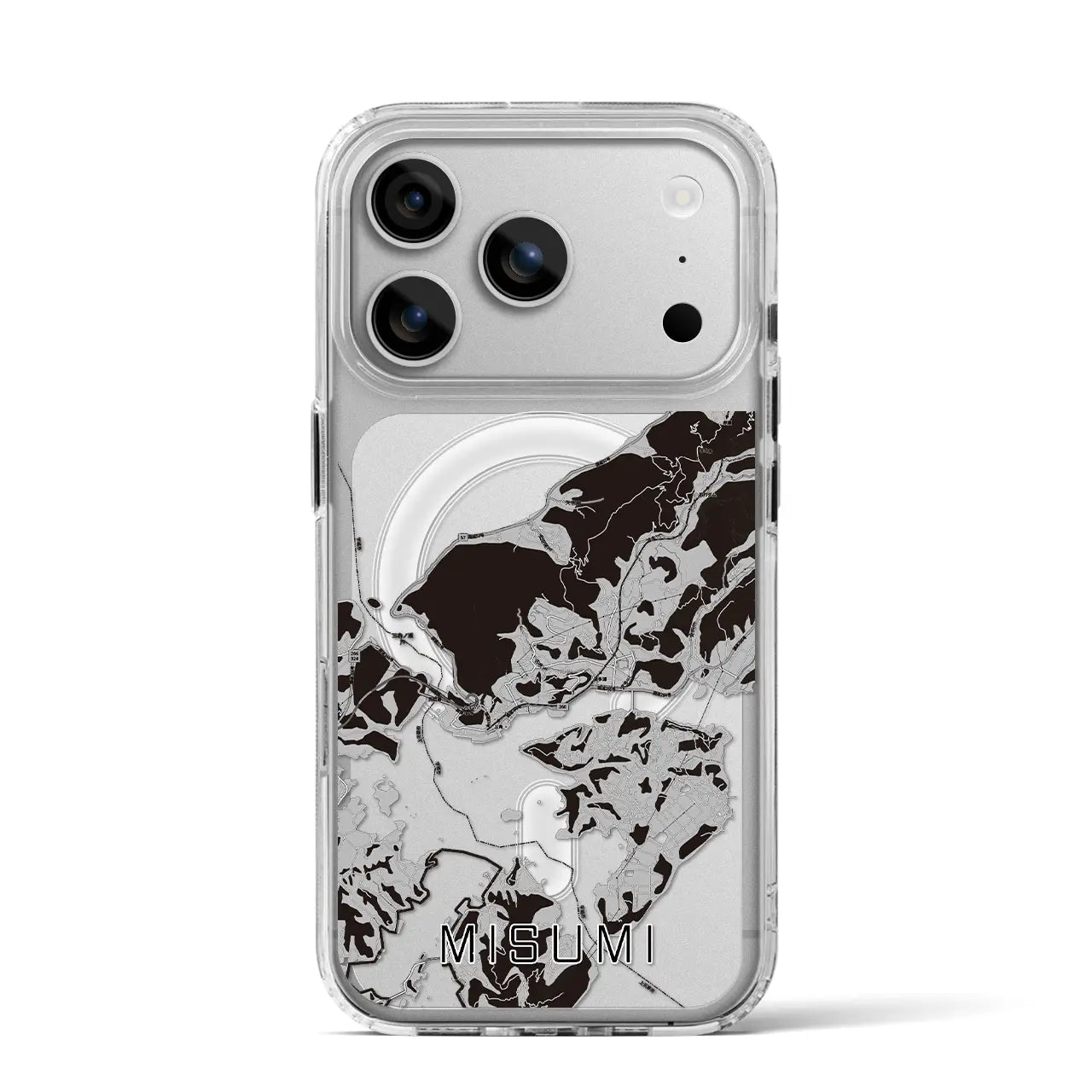 【三角（熊本県）】地図柄iPhoneケース（MagSafeタイプ）