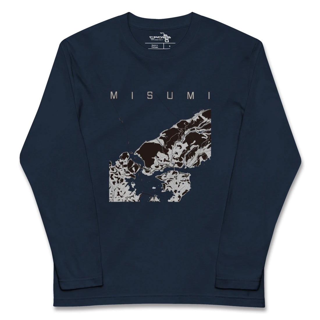 【三角（熊本県）】地図柄ロングスリーブTシャツ