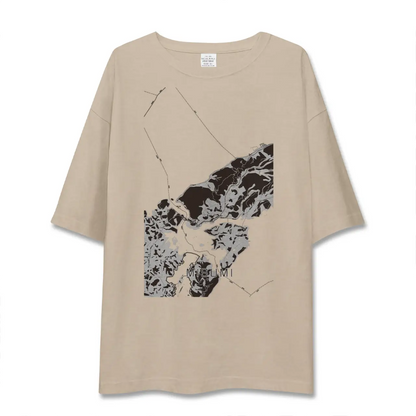 【三角（熊本県）】地図柄ビッグシルエットTシャツ