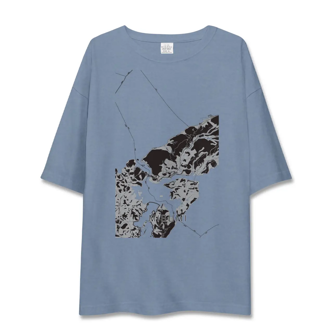 【三角（熊本県）】地図柄ビッグシルエットTシャツ
