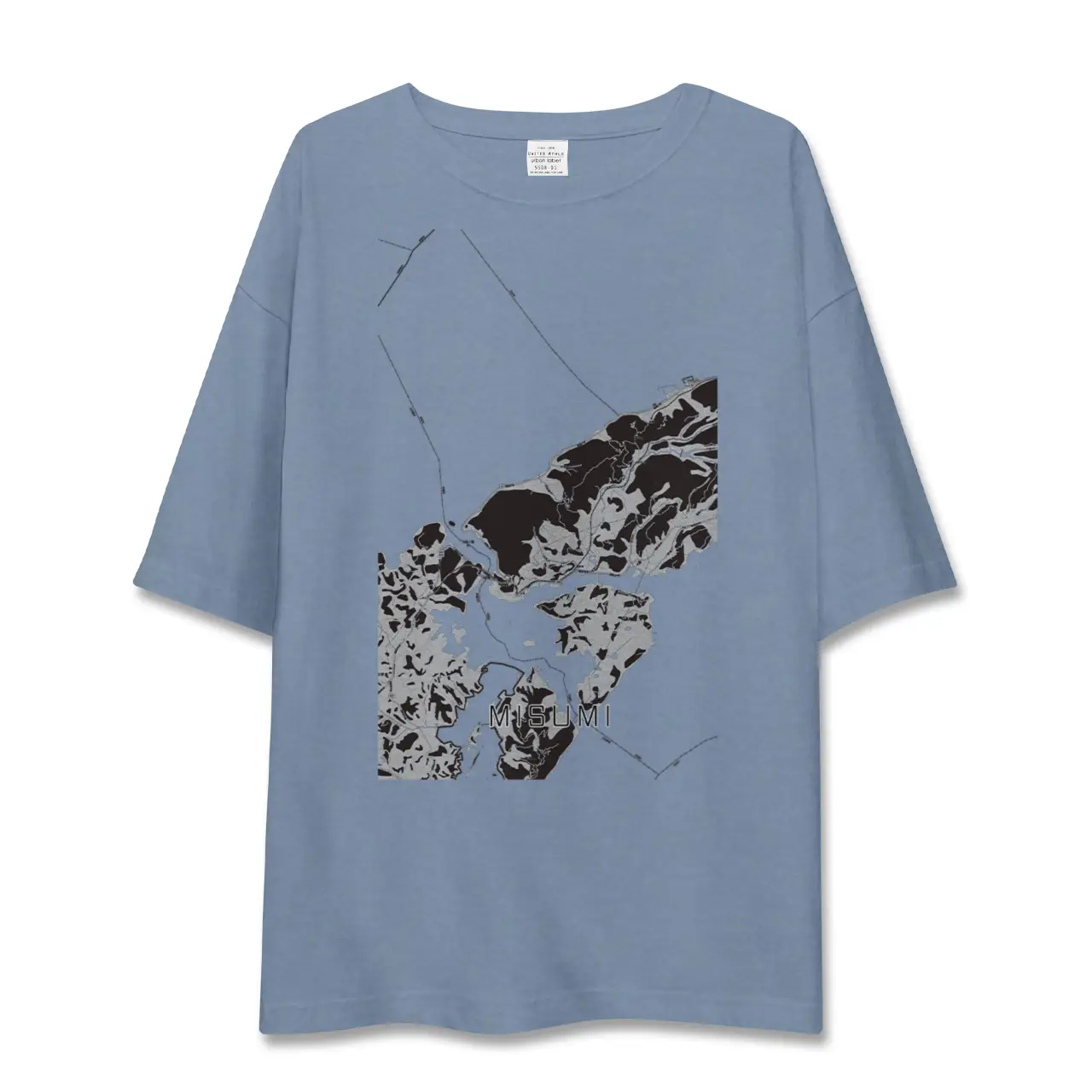 【三角（熊本県）】地図柄ビッグシルエットTシャツ