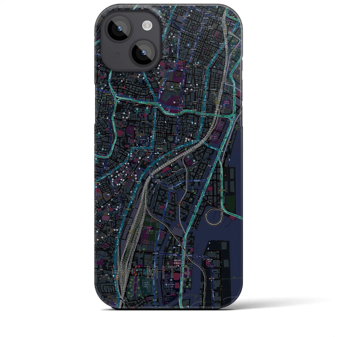 【三田（東京都）】地図柄iPhoneケース（バックカバータイプ）