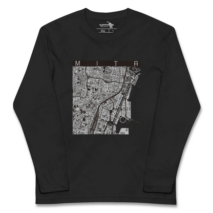 【三田（東京都）（東京都）】地図柄ロングスリーブTシャツ