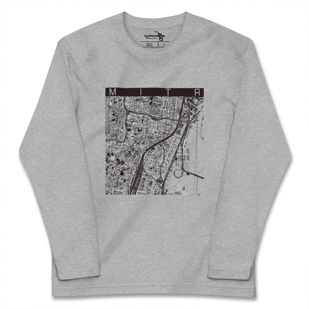 【三田（東京都）（東京都）】地図柄ロングスリーブTシャツ
