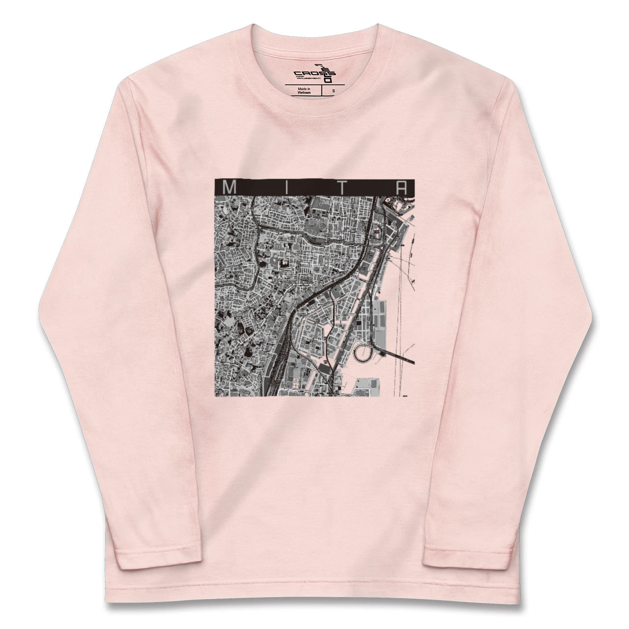 【三田（東京都）（東京都）】地図柄ロングスリーブTシャツ