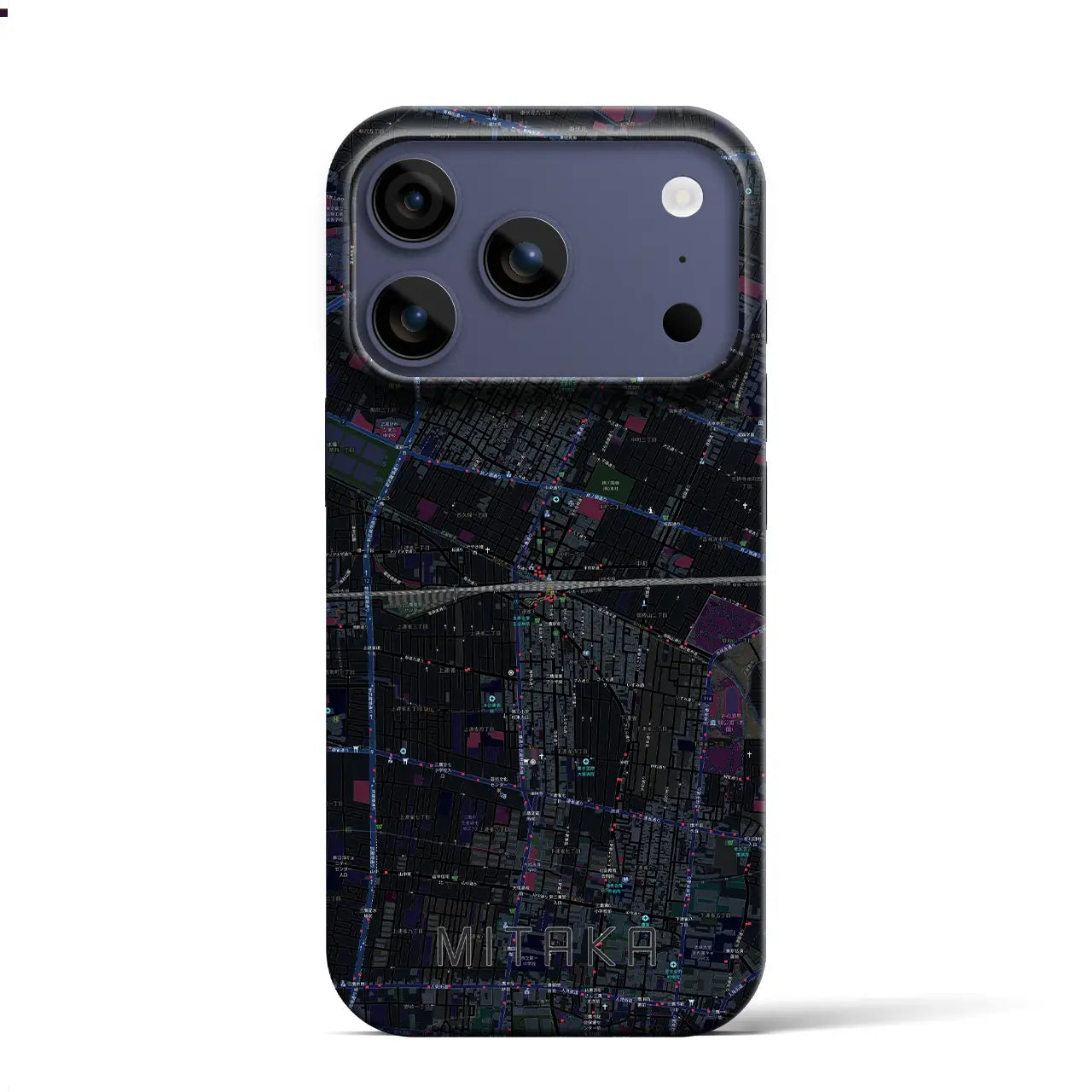 【三鷹（東京都）】地図柄iPhoneケース（バックカバータイプ）