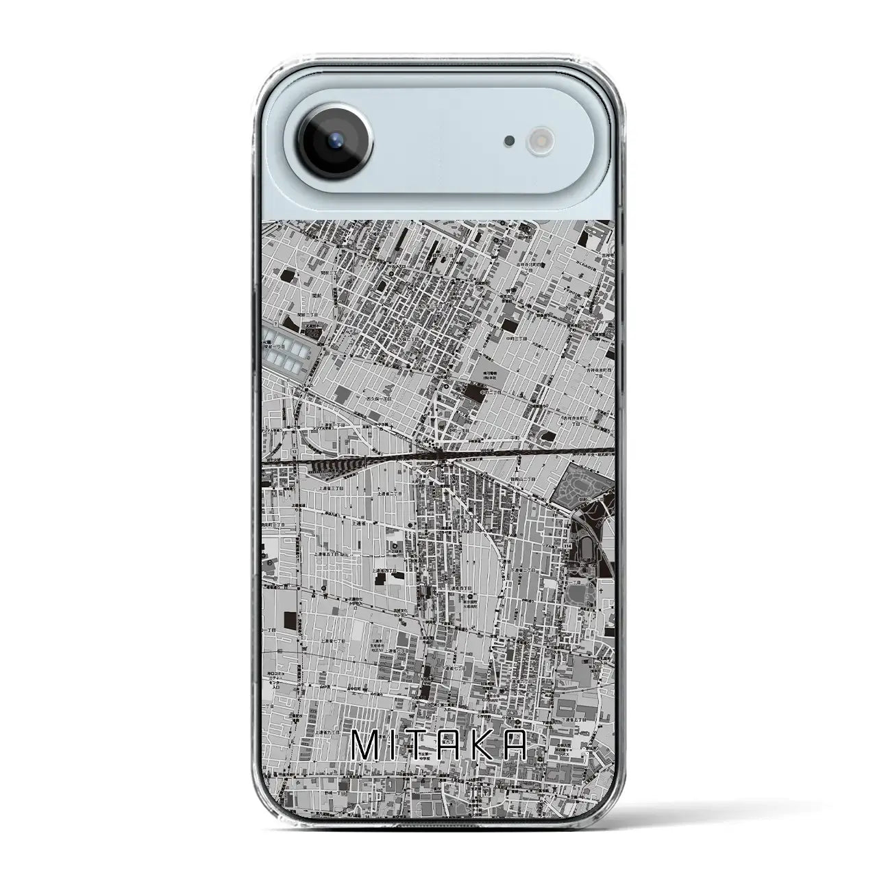 【三鷹（東京都）】地図柄iPhoneケース（クリアタイプ）