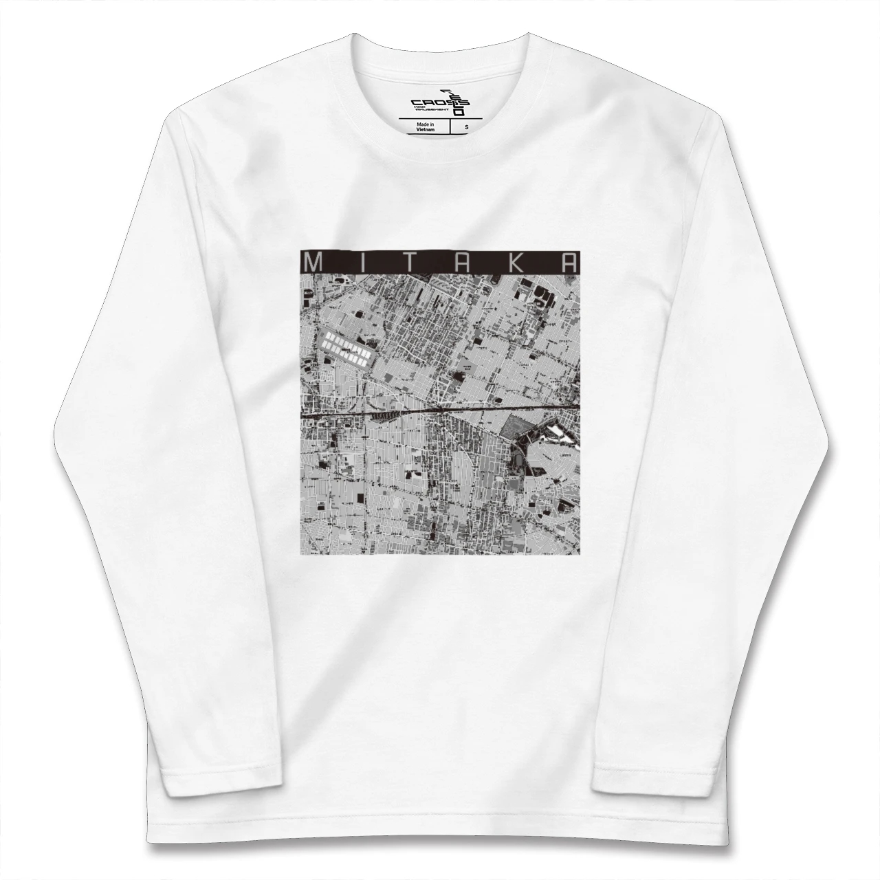 【三鷹（東京都）】地図柄ロングスリーブTシャツ
