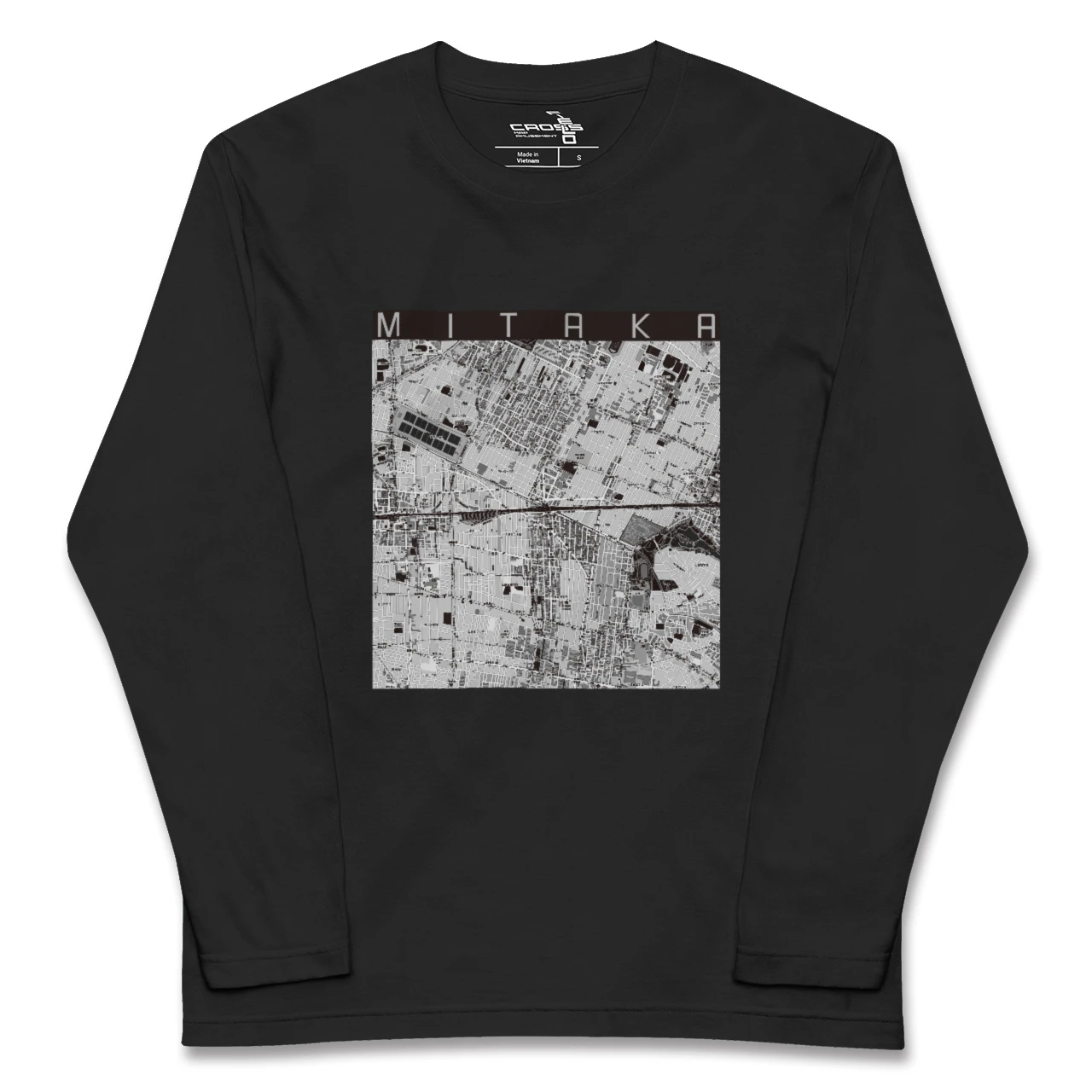 【三鷹（東京都）】地図柄ロングスリーブTシャツ