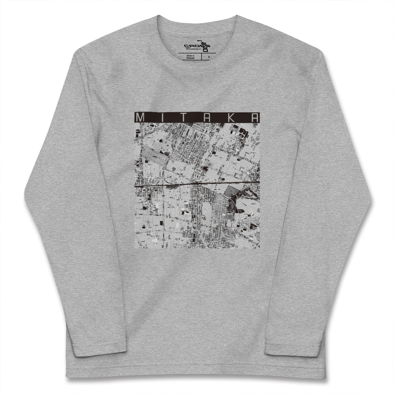 【三鷹（東京都）】地図柄ロングスリーブTシャツ