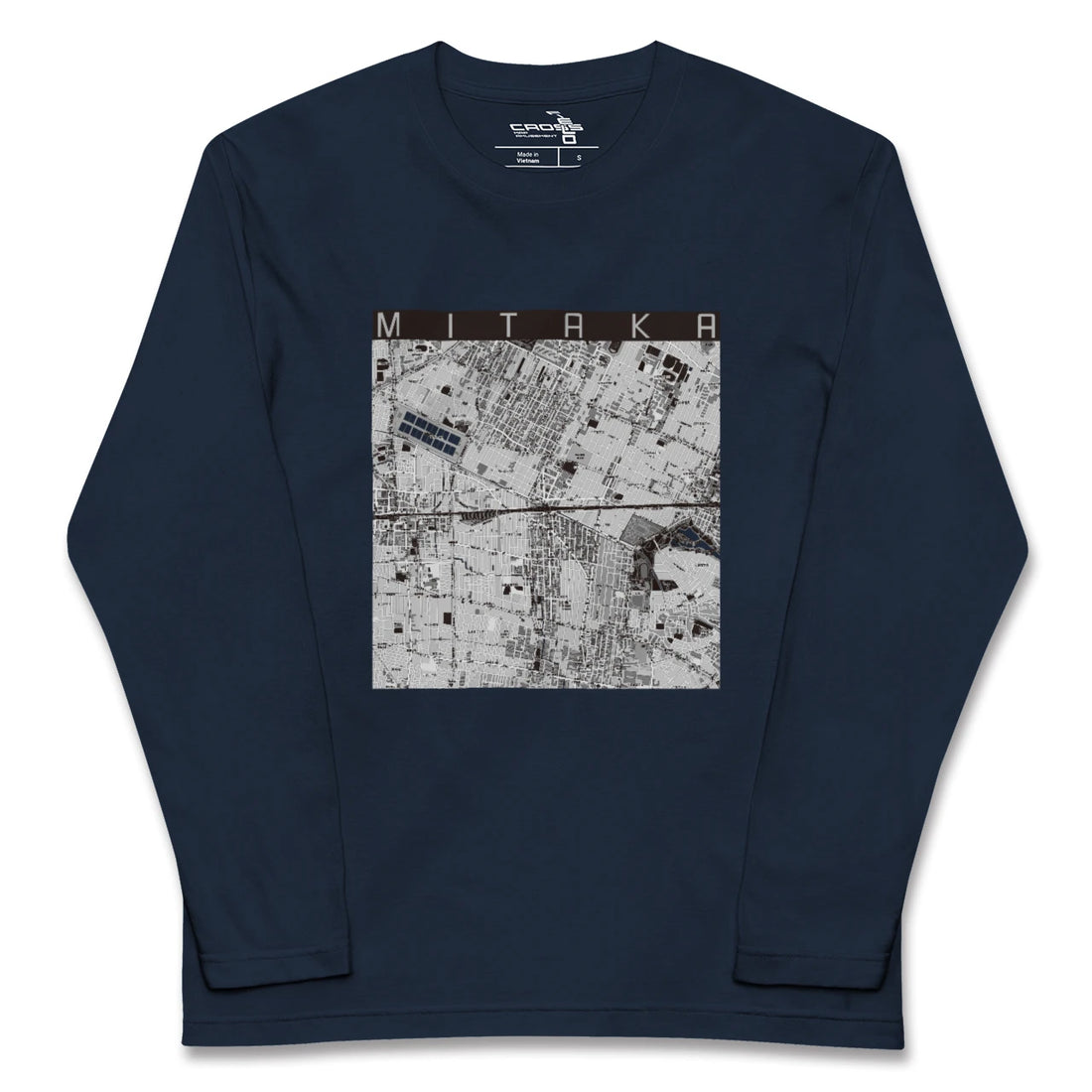 【三鷹（東京都）】地図柄ロングスリーブTシャツ