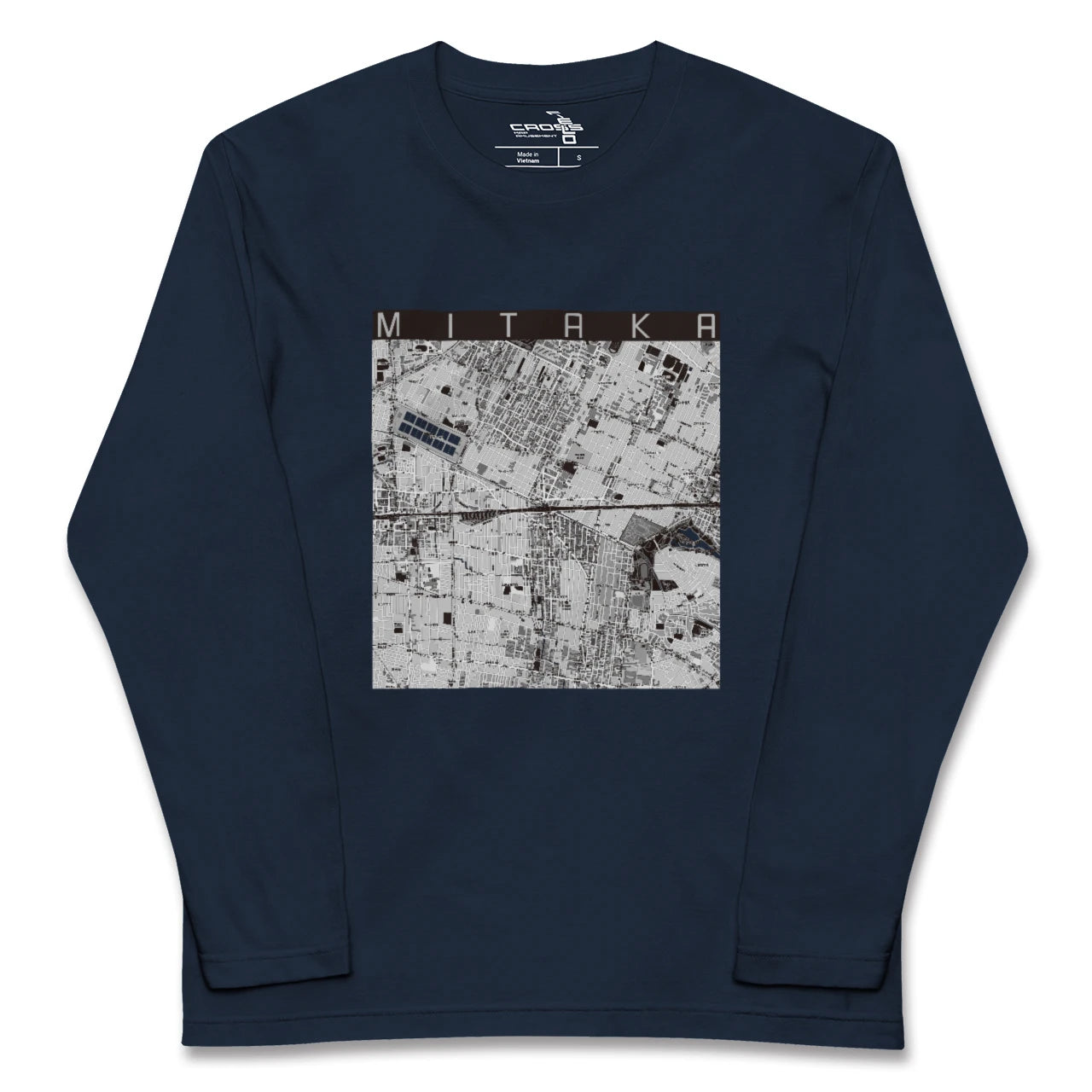 【三鷹（東京都）】地図柄ロングスリーブTシャツ