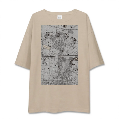 【三鷹（東京都）】地図柄ビッグシルエットTシャツ