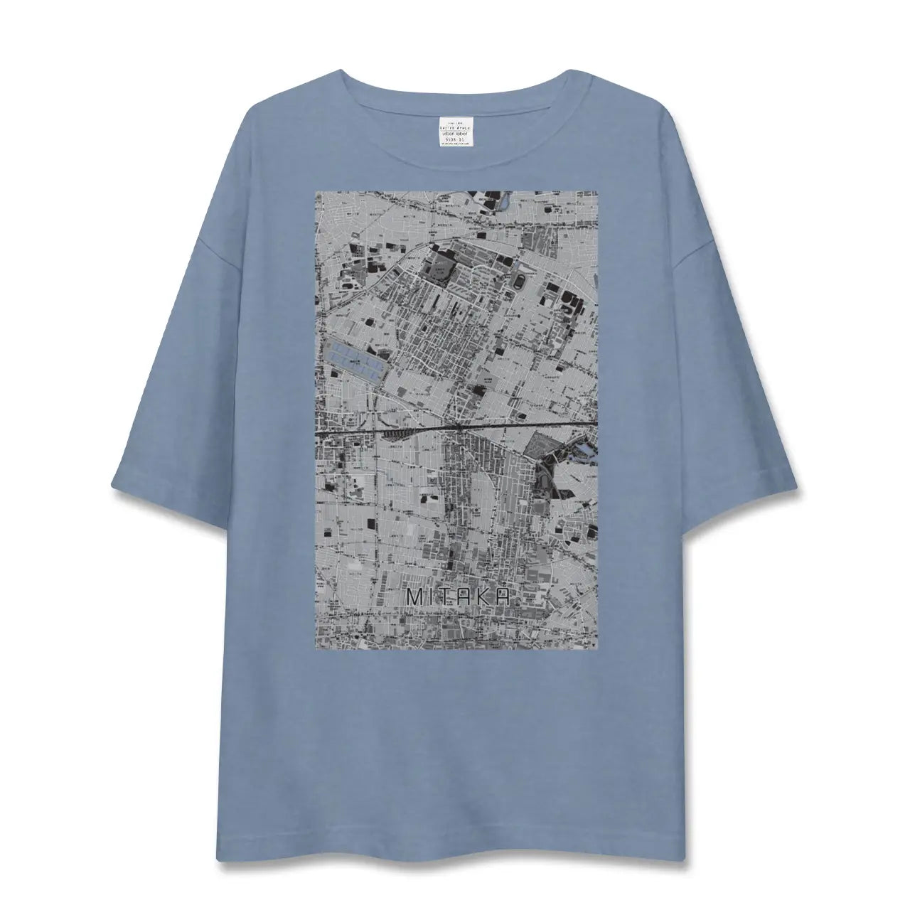 【三鷹（東京都）】地図柄ビッグシルエットTシャツ