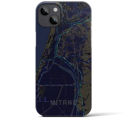 【三種（秋田県）】地図柄iPhoneケース（バックカバータイプ）