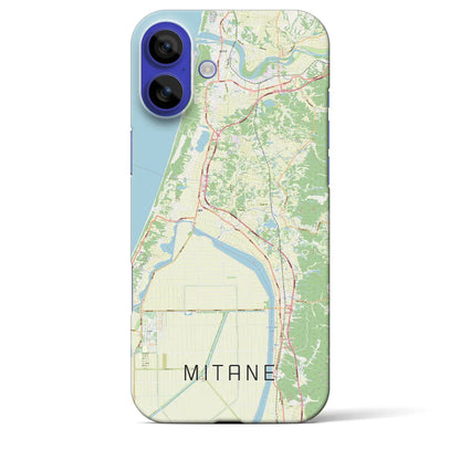 【三種（秋田県）】地図柄iPhoneケース（バックカバータイプ）ナチュラル・iPhone 16 Pro Max 用