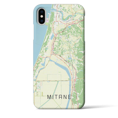 【三種（秋田県）】地図柄iPhoneケース（バックカバータイプ）