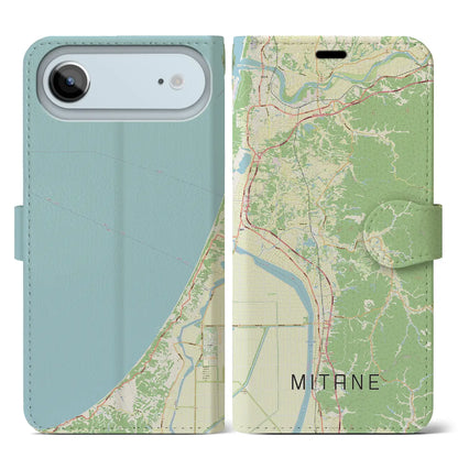 【三種（秋田県）】地図柄iPhoneケース（手帳タイプ）