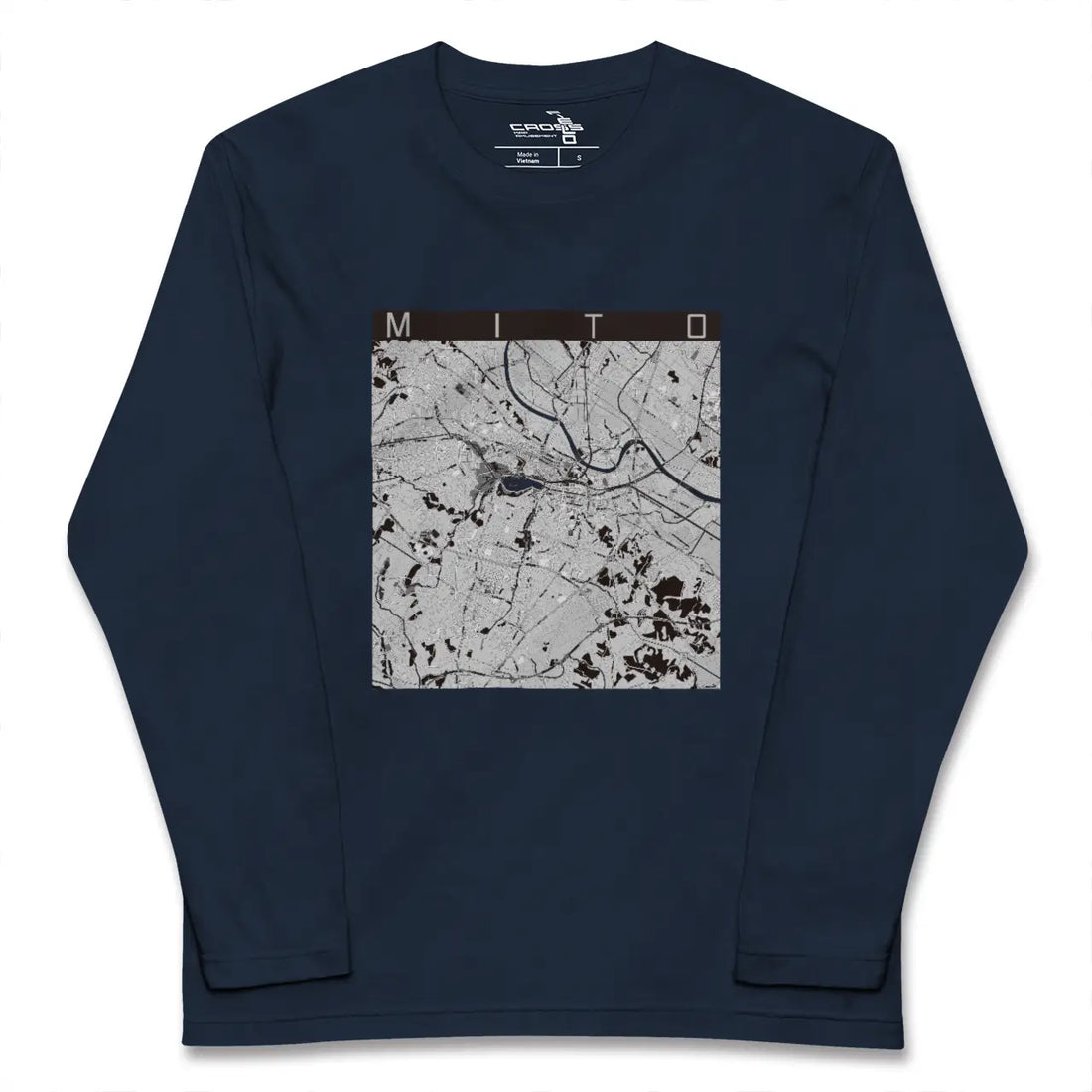 【水戸（茨城県）】地図柄ロングスリーブTシャツ