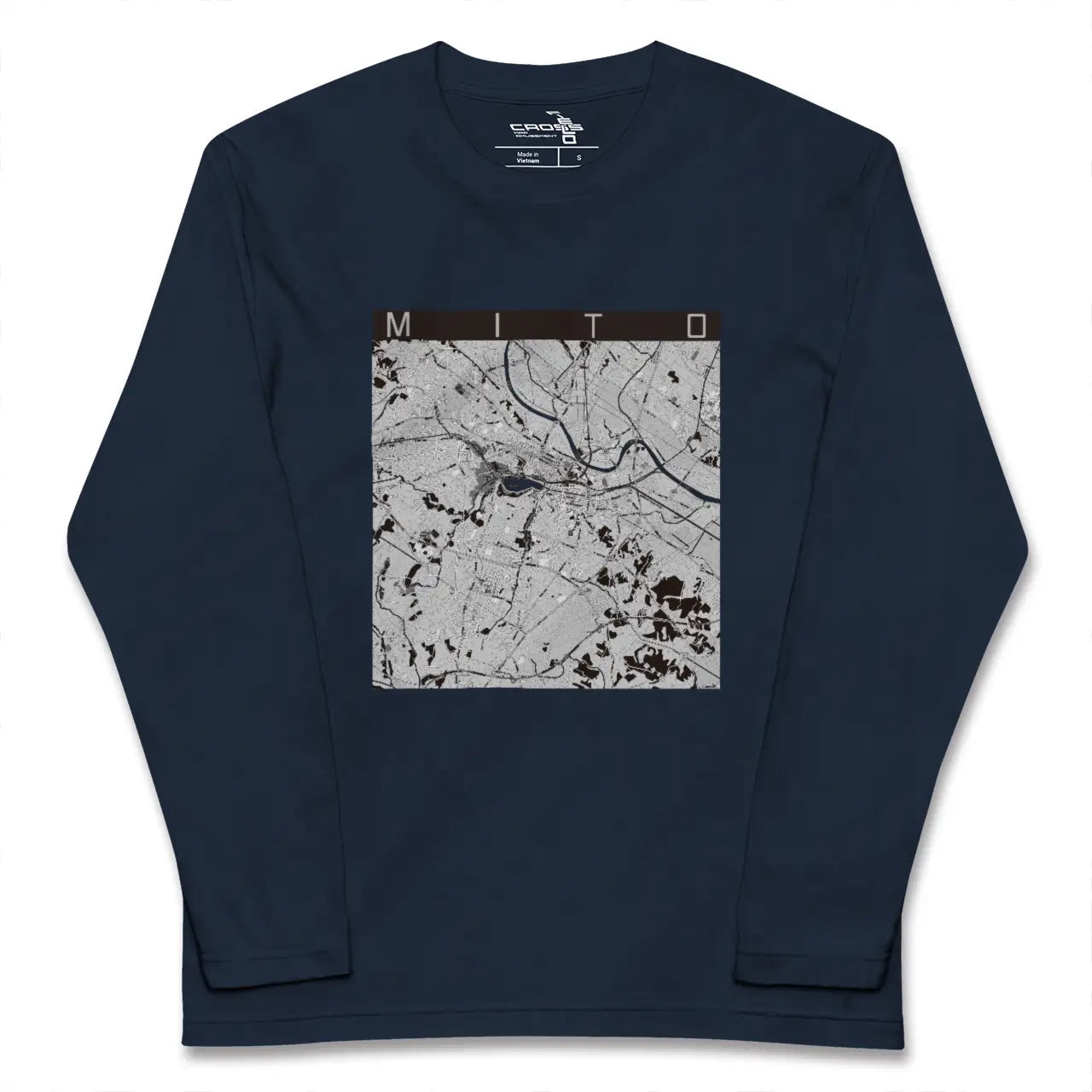 【水戸（茨城県）】地図柄ロングスリーブTシャツ