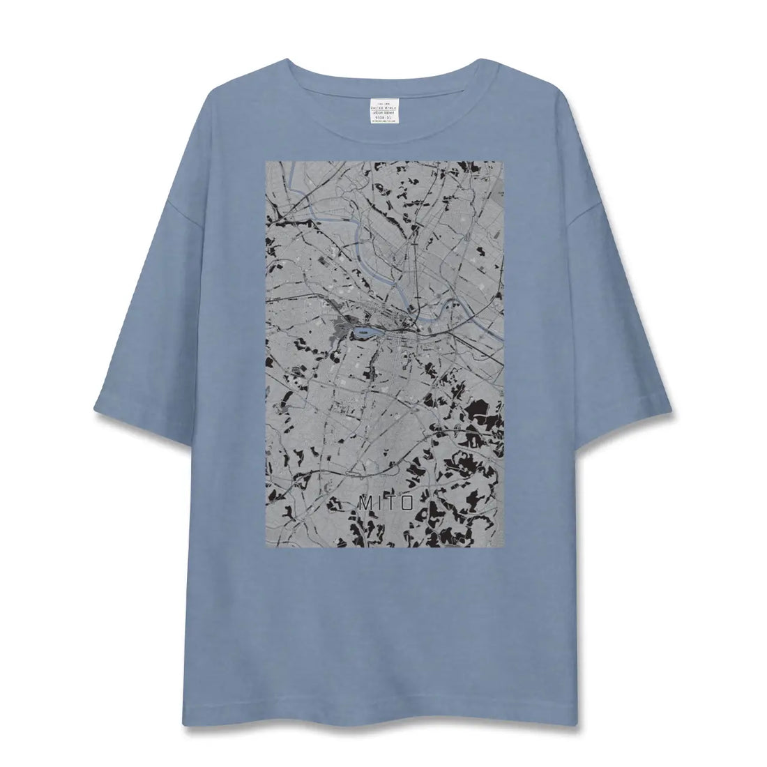 【水戸（茨城県）】地図柄ビッグシルエットTシャツ