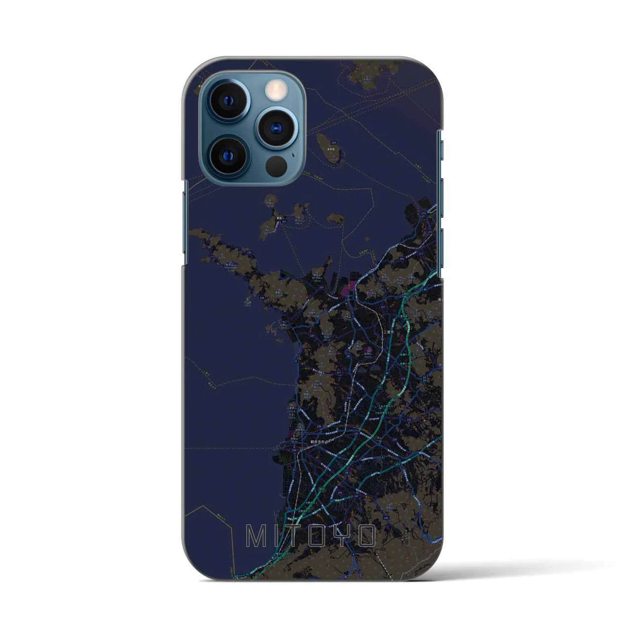 【三豊（香川県）】地図柄iPhoneケース（バックカバータイプ）