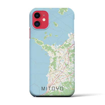 【三豊（香川県）】地図柄iPhoneケース（バックカバータイプ）