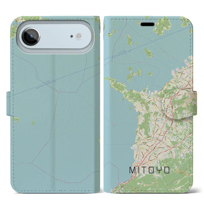 【三豊（香川県）】地図柄iPhoneケース（手帳タイプ）