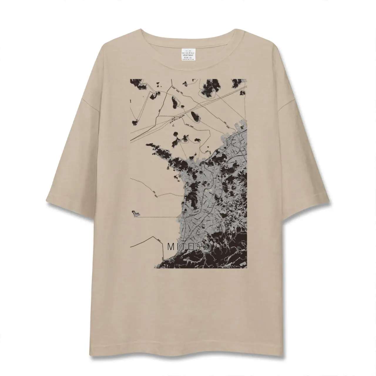 【三豊（香川県）】地図柄ビッグシルエットTシャツ