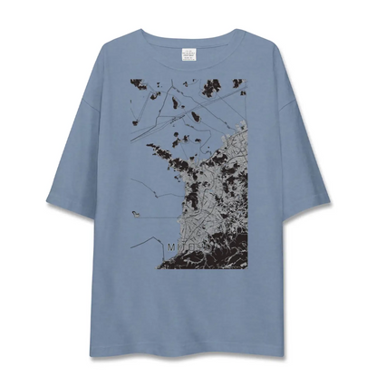 【三豊（香川県）】地図柄ビッグシルエットTシャツ