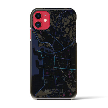 【三津（愛媛県）】地図柄iPhoneケース（バックカバータイプ）