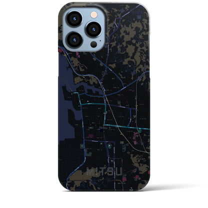 【三津（愛媛県）】地図柄iPhoneケース（バックカバータイプ）