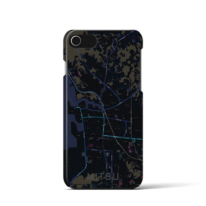 【三津（愛媛県）】地図柄iPhoneケース（バックカバータイプ）