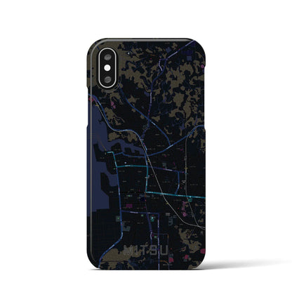 【三津（愛媛県）】地図柄iPhoneケース（バックカバータイプ）