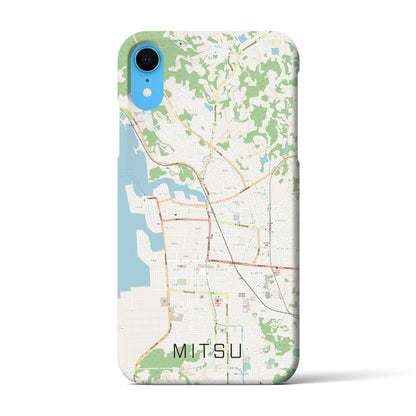 【三津（愛媛県）】地図柄iPhoneケース（バックカバータイプ）