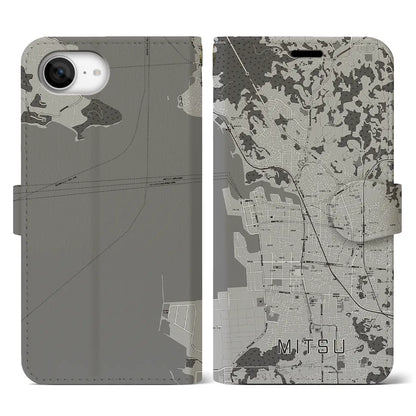 【三津（愛媛県）】地図柄iPhoneケース（手帳タイプ）