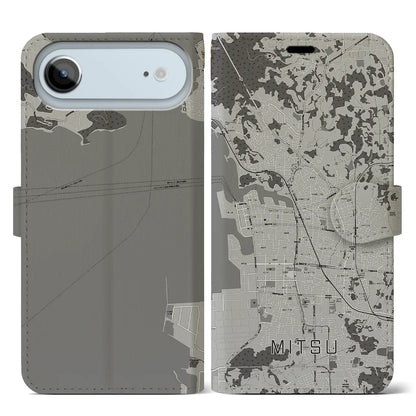 【三津（愛媛県）】地図柄iPhoneケース（手帳タイプ）