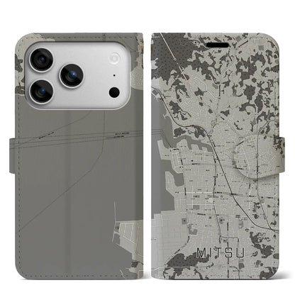 【三津（愛媛県）】地図柄iPhoneケース（手帳タイプ）