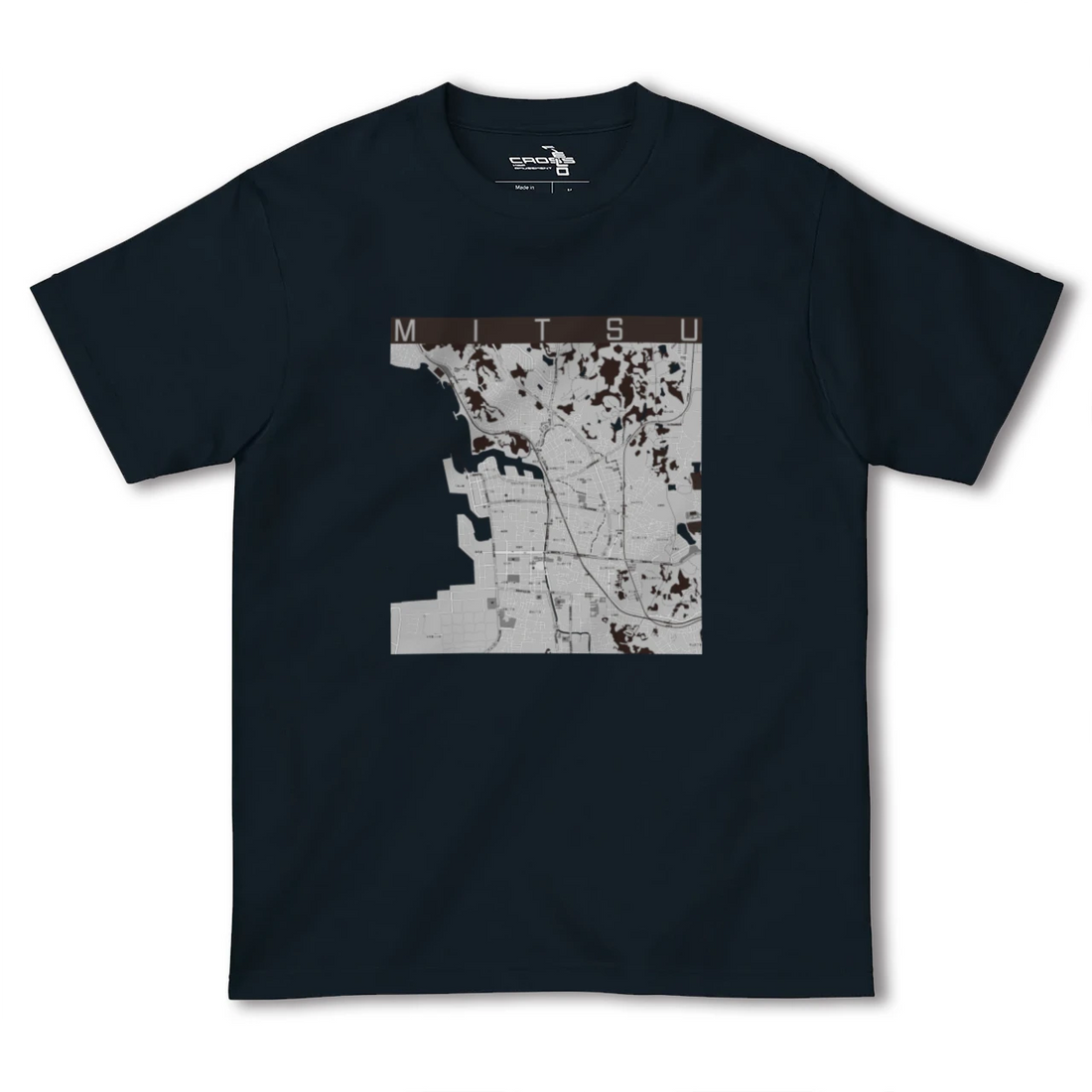 【三津(愛媛県)】地図柄ヘビーウェイトTシャツ