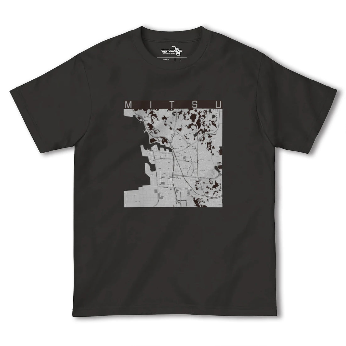 【三津(愛媛県)】地図柄ヘビーウェイトTシャツ
