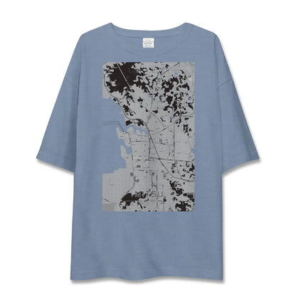 【三津（愛媛県）】地図柄ビッグシルエットTシャツ