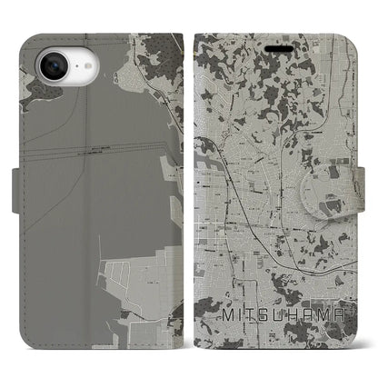 【三津浜（愛媛県）】地図柄iPhoneケース（手帳タイプ）